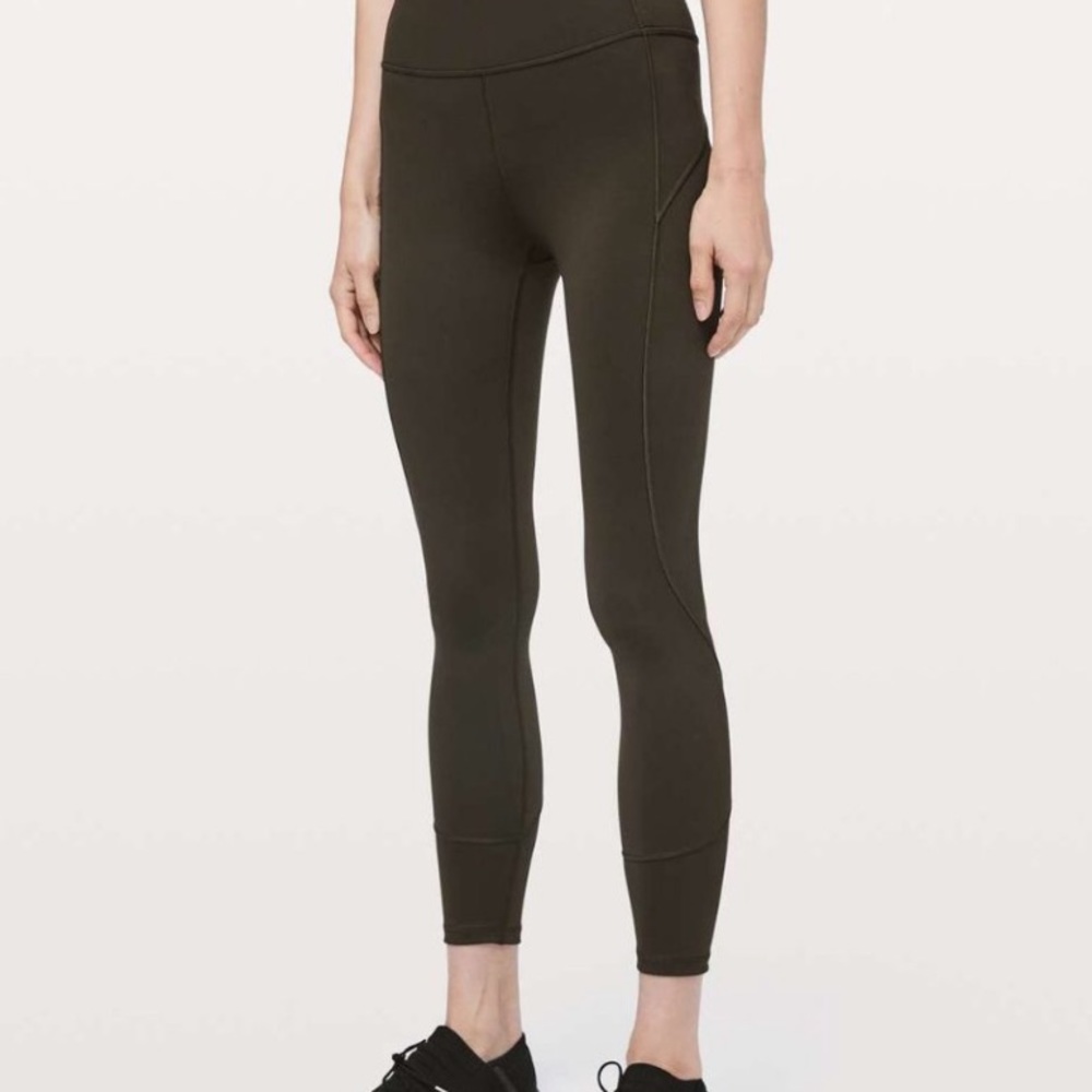 Lululemon In Movement Tight 25” Everlux in Olive